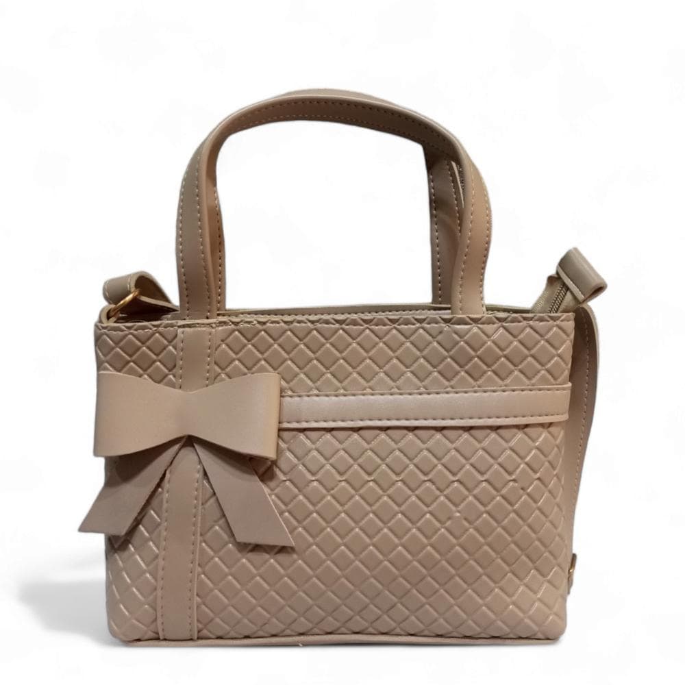 Women's PU Leather Plain Tote Bag