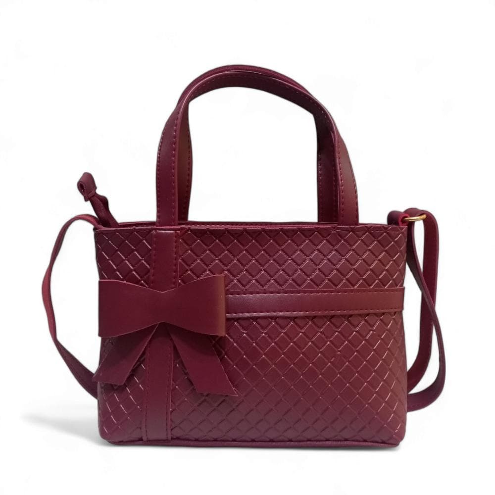 Women's PU Leather Plain Tote Bag