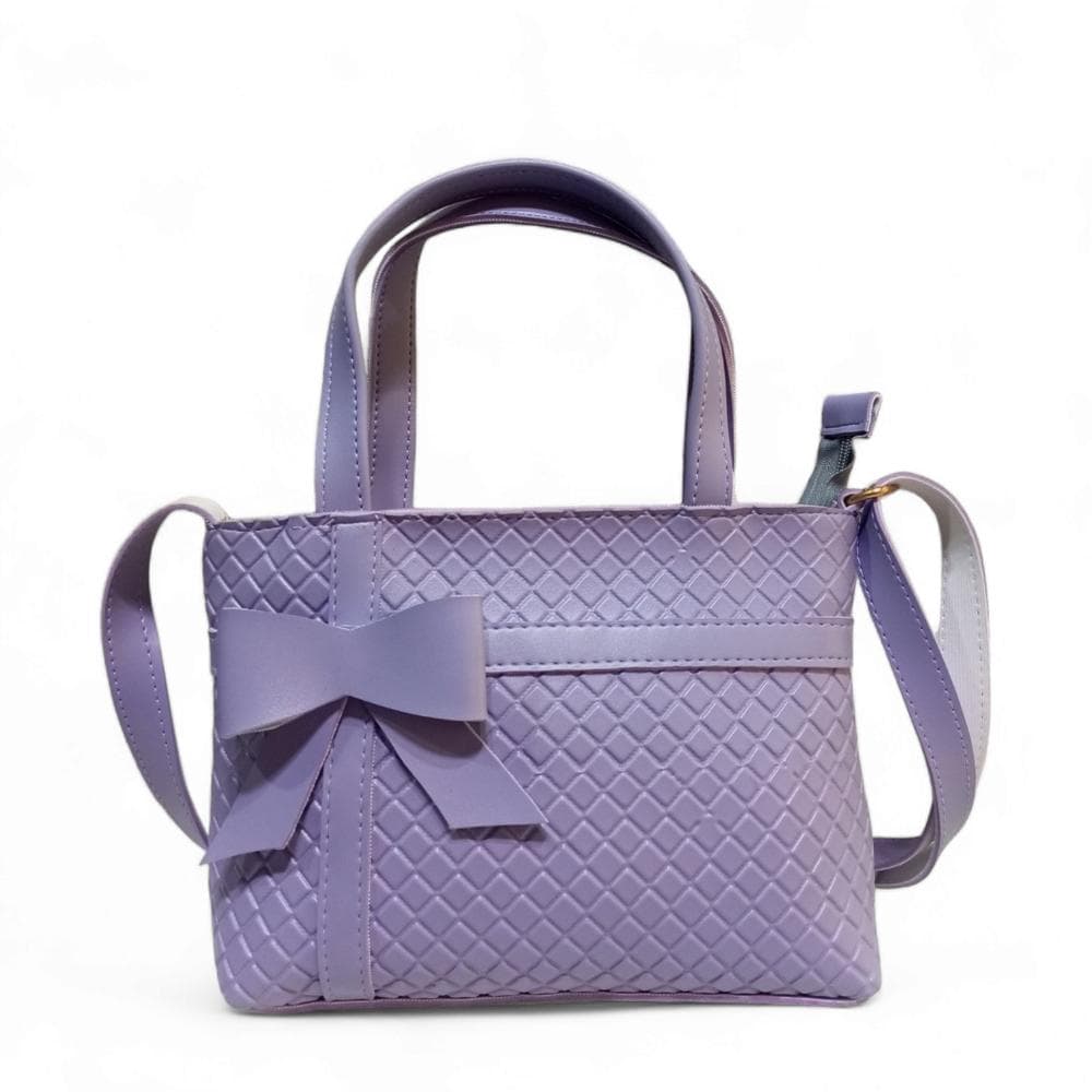Women's PU Leather Plain Tote Bag