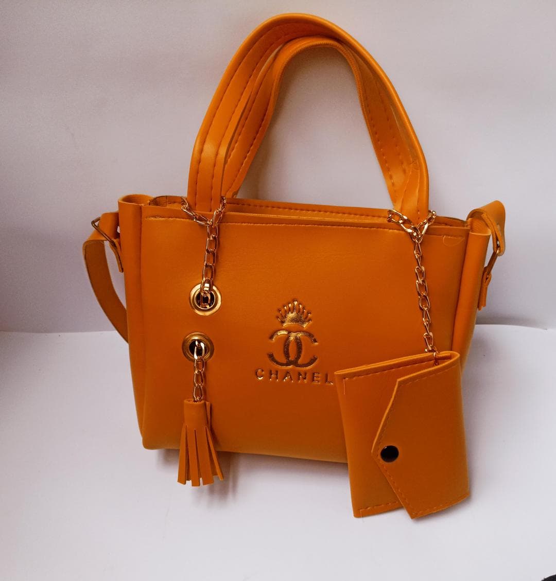 Women's PU Leather Plain Hand Bag