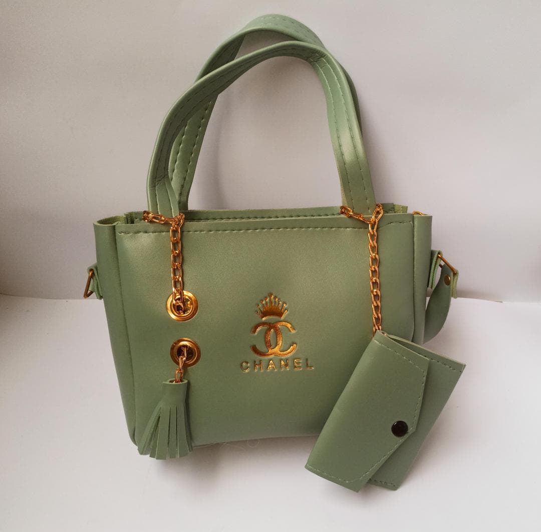 Women's PU Leather Plain Hand Bag