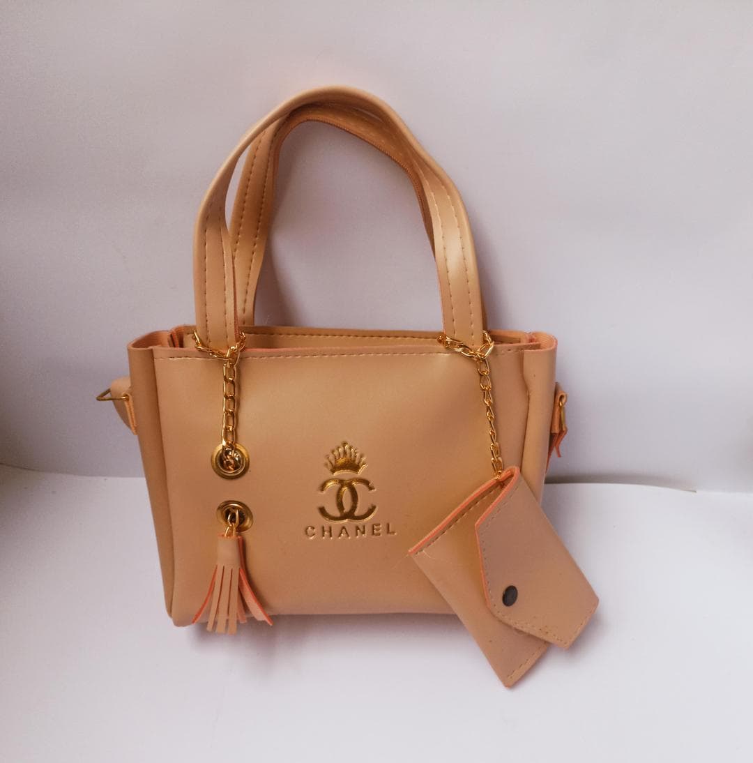 Women's PU Leather Plain Hand Bag