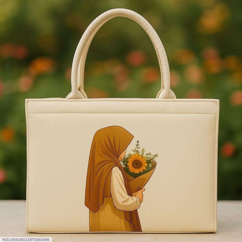 Girl's Canvas Printed Hand Bag