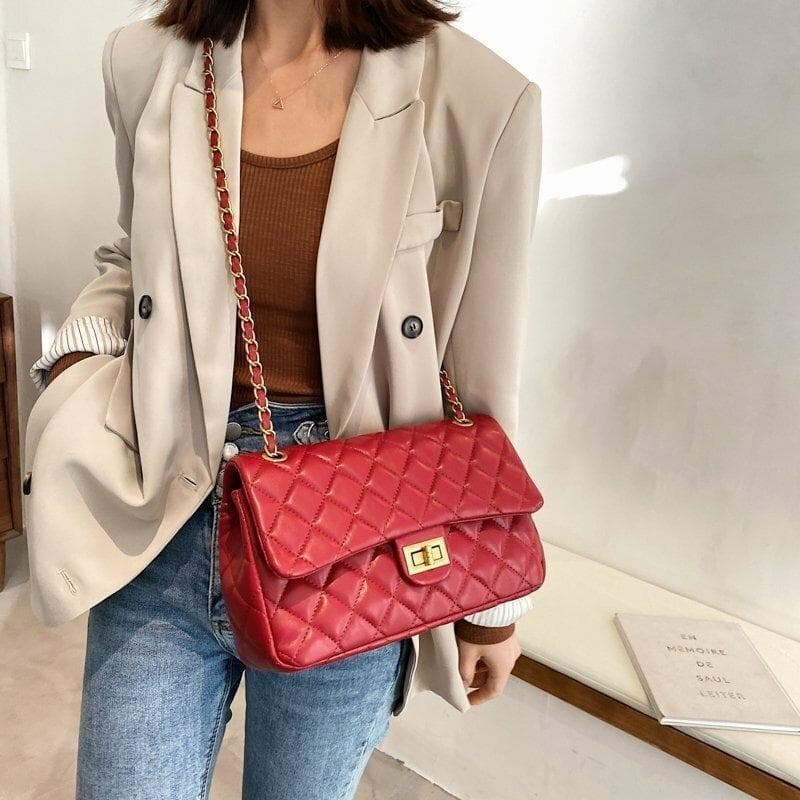 Girl's PU Leather Embroidered Shoulder Bag