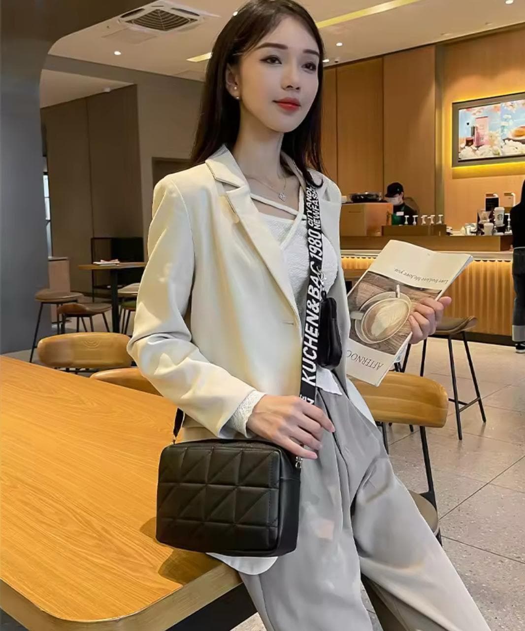 Chic Multicolor Girls Crossbody Bag - Large PU Leather Fashion Handbag in 4 Colors for Teens & Young Women