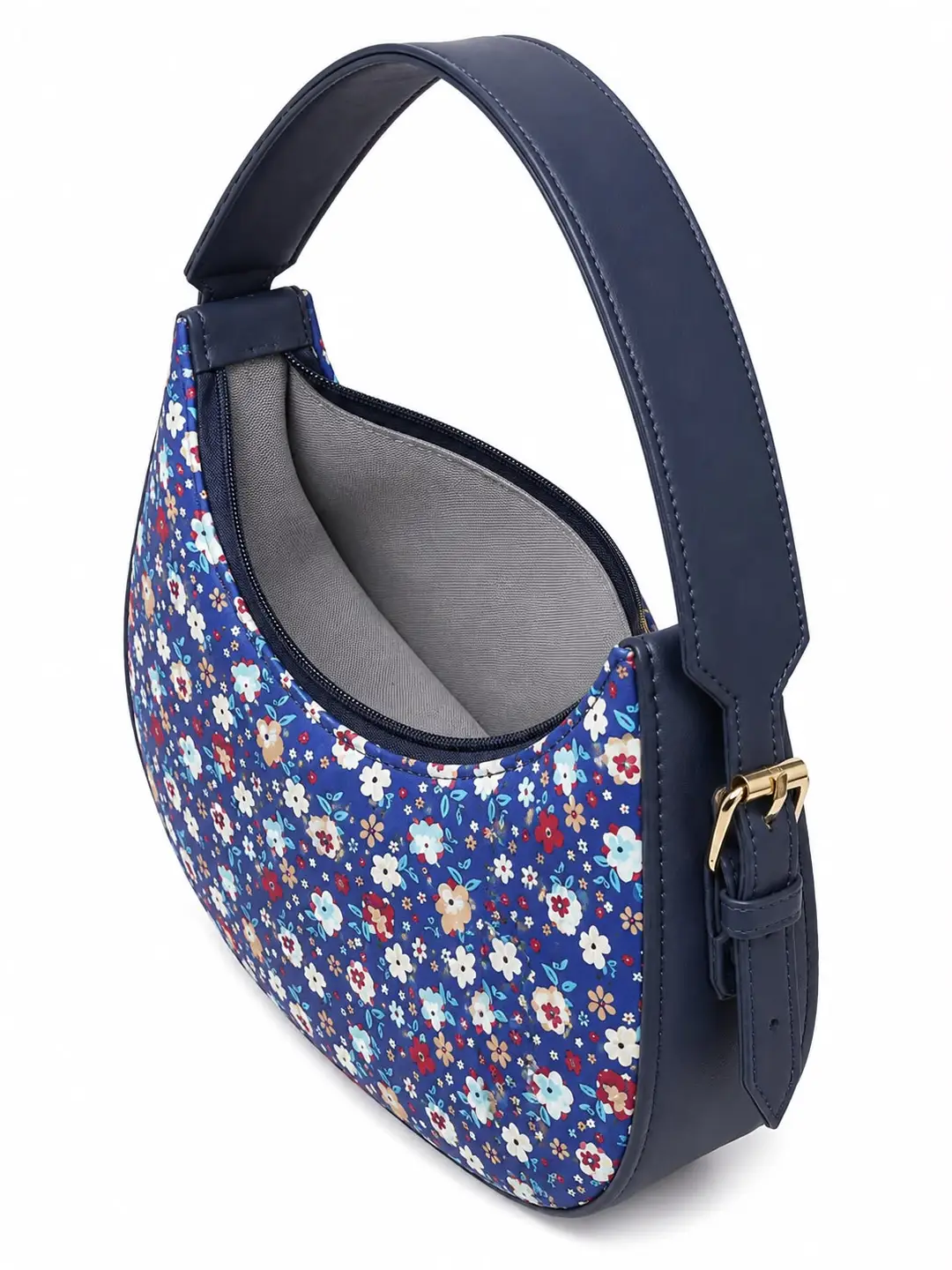 Floral Rexgine Hobo Bag with Adjustable Top Handle for Girls